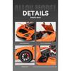 1/24 Mclaren 720S legert sportsbilmodell med fire hjul og støtdempende funksjon, egnet som feriegave til barn