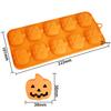 Halloween Candy Chocolate Molds 3D Skull Pumpkin Witch Hat Bat Spider Shape for Baking Chocolate Jelly Gummy Dessert