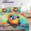 Parrot Pattern Bedding Quilt Set Quilt Cover Pillowcase Home Decoration Birthday Gift (1 * duvet cover + 2 * pillowcase, without core)