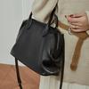 Borsa a Conchiglia Vintage 100% Vera Pelle Versatile Grande Capacità Borsa a Mano con Manico Superiore Borsa a Spalla di Lusso Firmata Borse a Tracolla