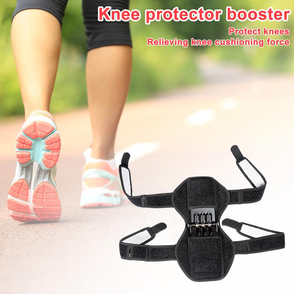 Practical Portable Knee Booster Pad Rebound Spring Force Excellent Quality Safety Material Joint Support Climbing Kneepad
