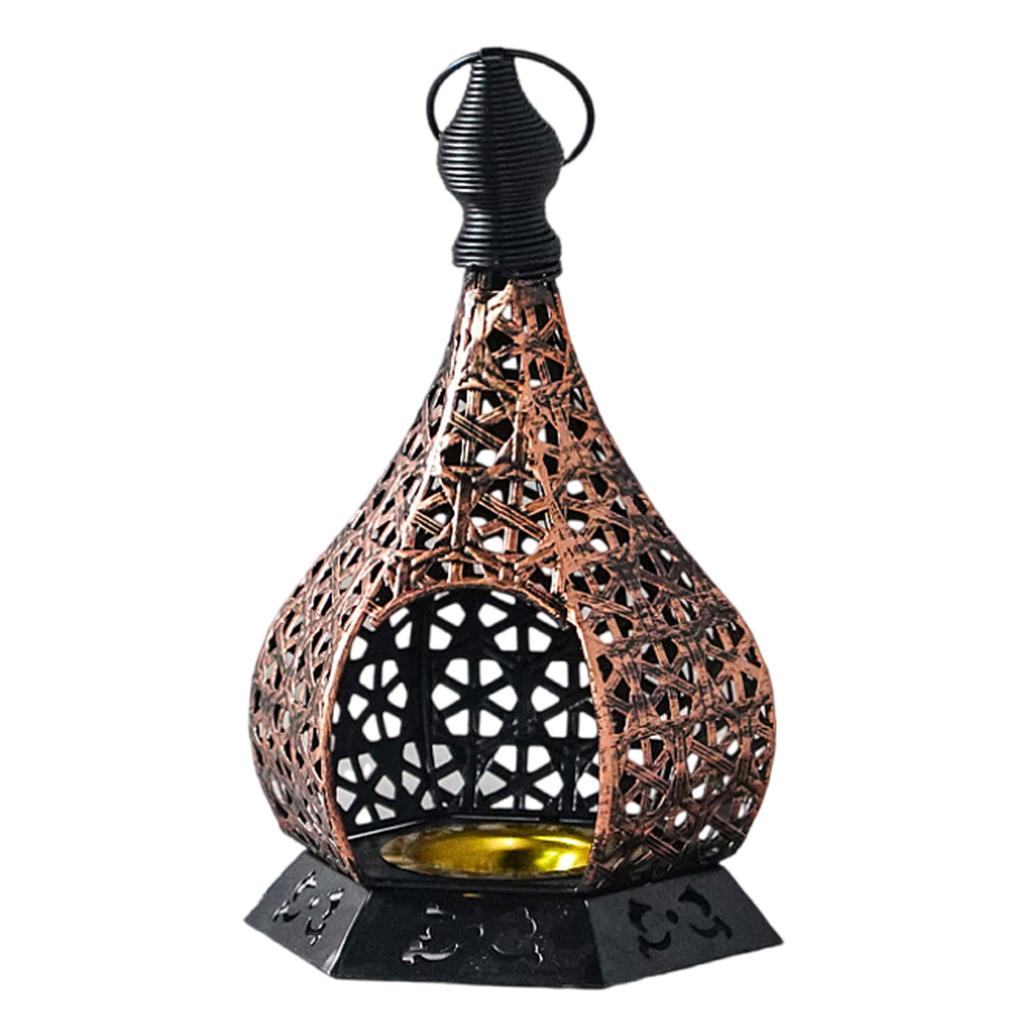 Elegant Gourd Design Candlestick Durability Metal Craftsmanships Candle Holder for Romantic Dinners Home Ambiances