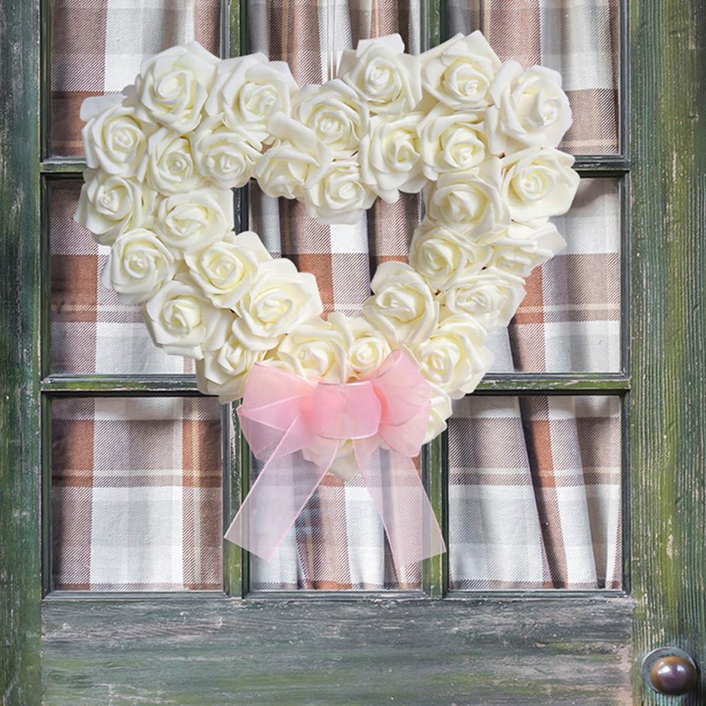 Valentine's Day White Rose Garland 2024 New Love Garland Outdoor Wedding Scene Decoration Props