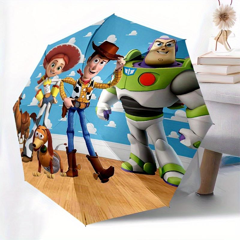 1 Auto Open Toy Story, Woody Themed Colorful 8-rib Portable Umbrella for Men and Women, A Compact Commuting Companion Suitable for Daily Dri