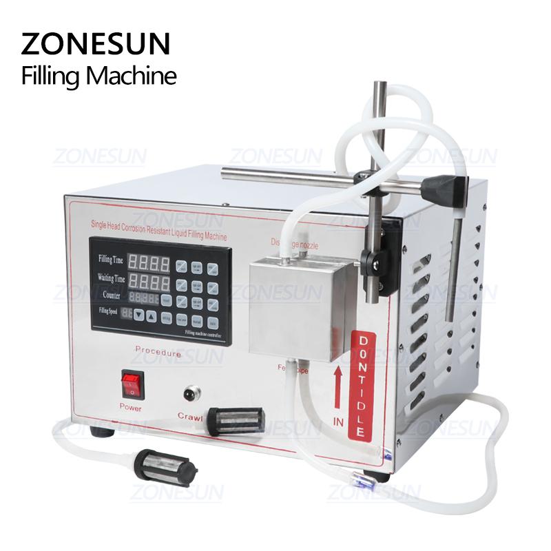 

ZONESUN ZS-GZYG1 Automatic Magnetic Pump Filling Machine Beverage Perfume ethanol Alcohol Hydrogen Peroxide Essential Oil Liquid 110 volts