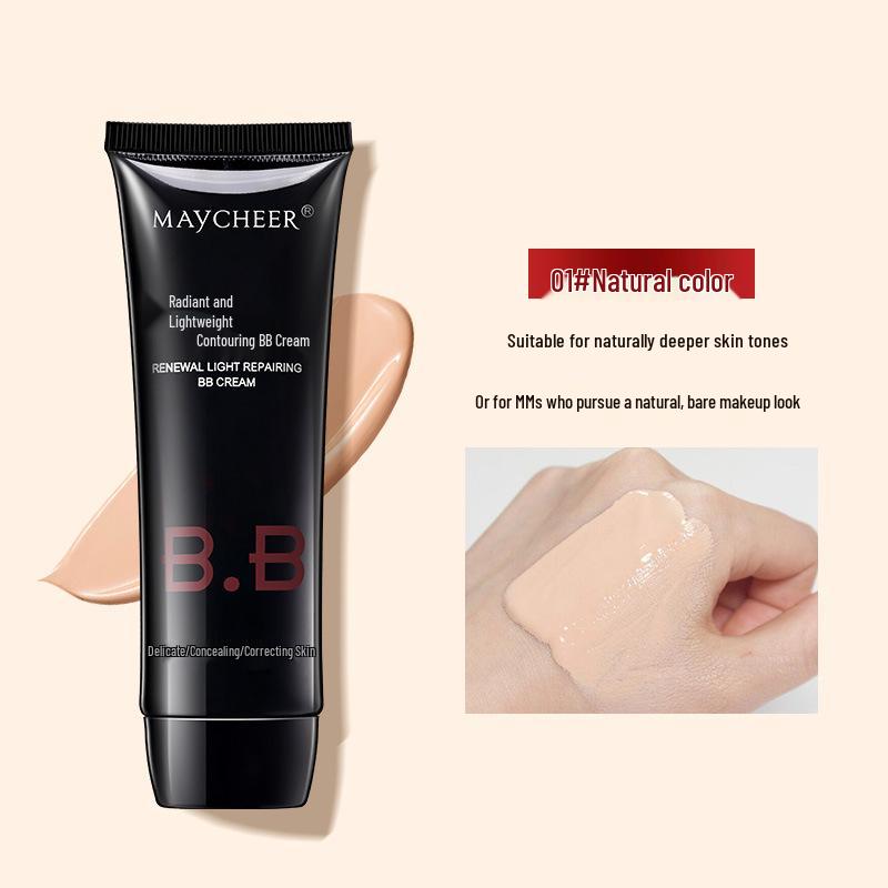 MeiXiEr MAYCHEER Triple Effect BB Cream 60ml: Moisturizing, Translucent, and Concealing Natural Makeup Cream