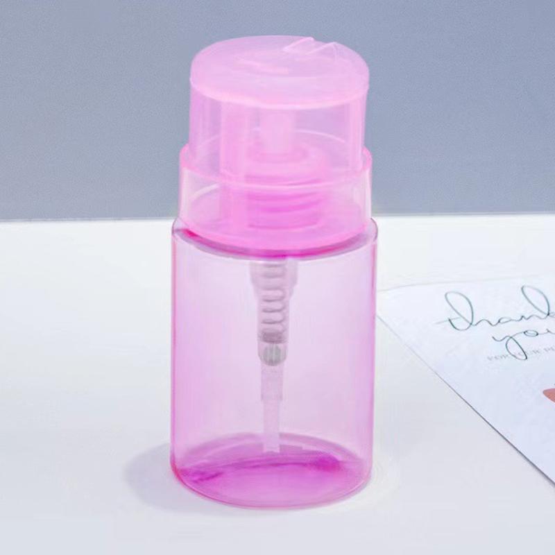 

Nail Refillable Bottles Empty Press Pump Dispenser Nail Art Polish Remover Cleaner Makeup Bottle Manicure Tool