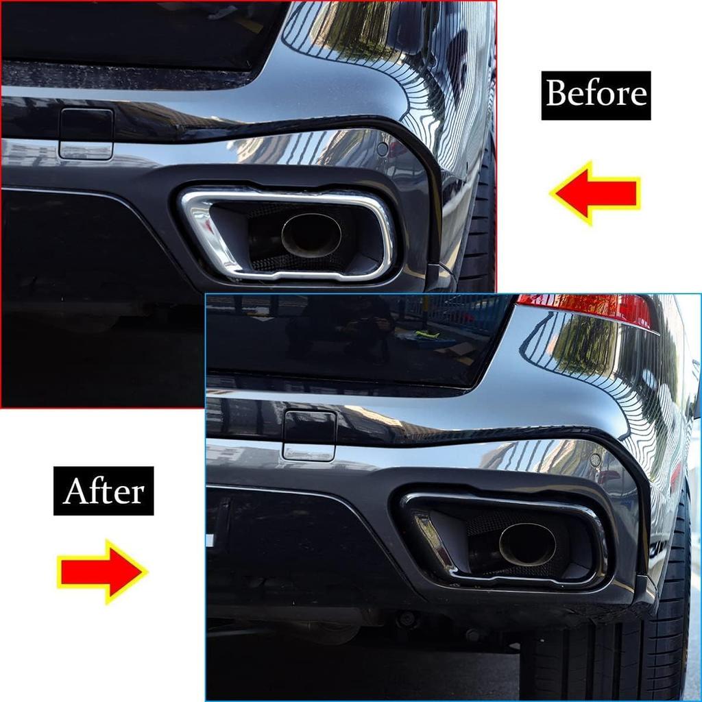 YIWANG Stainless Steel Exterior Accessories Exhaust Muffler Tail Pipe Trim Cover 2pcs For BMW X5 G05 X7 G07 2019-2021 M Sport Version