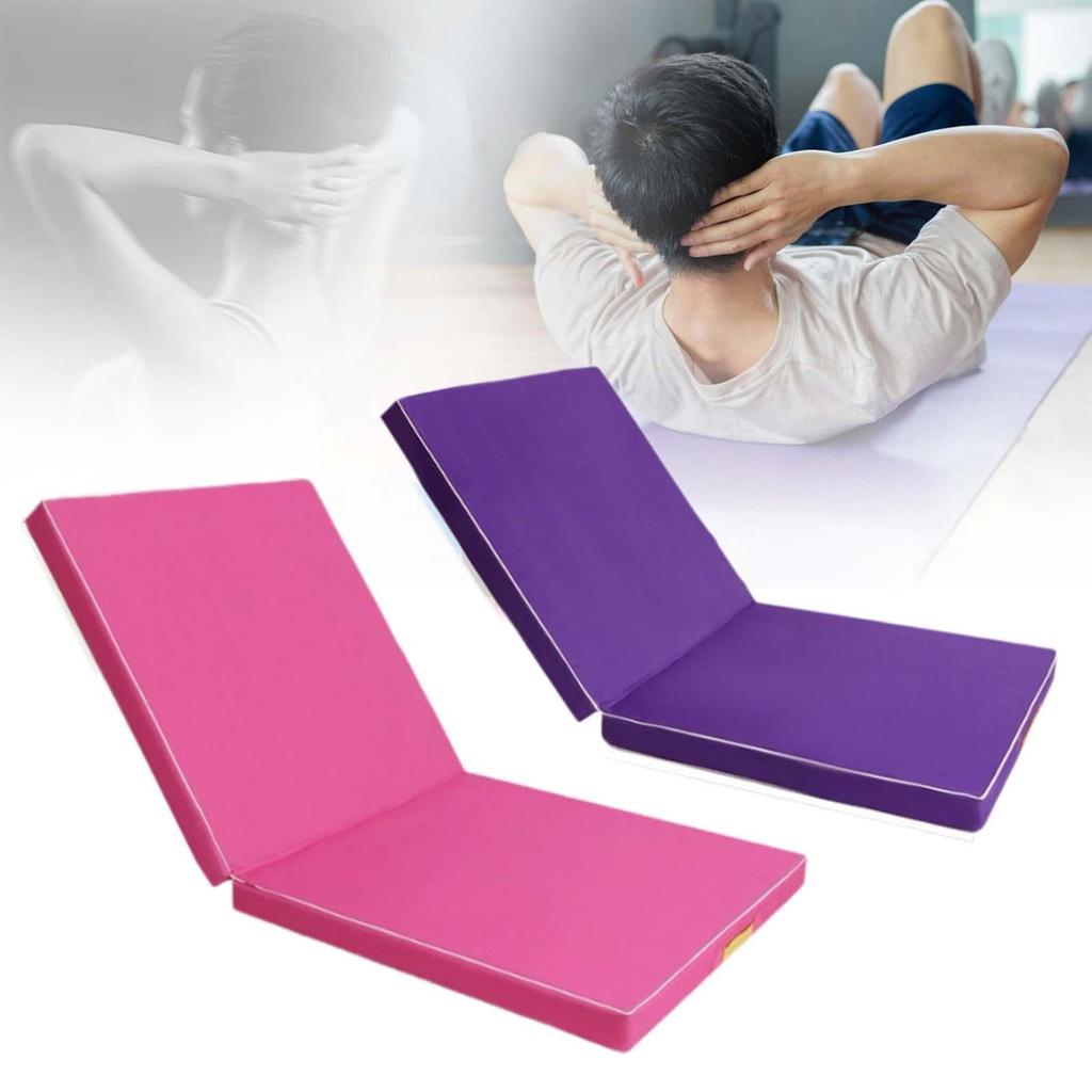 Gymnastics Mat Foldable Stretch Mat Portable Home Use Compact Exercise Mat Muscle Training for Workouts Yoga