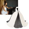 2pcs Steam Room Sauna Hat Insulating Comfortable Breathable Sauna Cap for Bathhouse Hot Dry Steam Ro
