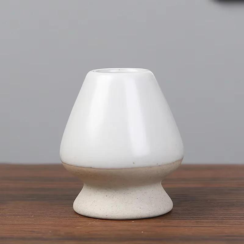 Japonská keramická miska na odkládání metličky Chasen na Matcha zelený čaj, stojánek, miska, bambusová metlička, mlýnek, štětce, čajové náčiní, držák, čajové příslušenství, čajový servis