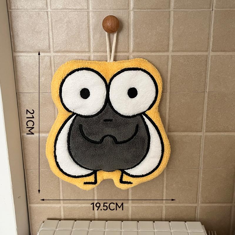 

Cartoon Hand Towel Wall Hanging Towel Thick Soft Handkerchief Rag For Kitchen Bathroom Washing Hands Cloth A3