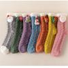 Christmas gift Comfortable Women Santa Claus High socks Cute Coral fleece Stocking Winter Warm