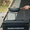 Folding Plastic Cooler Box Stand Portable Ice Box Holder Storage Support Shelf For Outdoor Camping Picnic