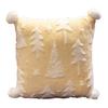 Christmas Tree Plush Pillow Cartoon Stuffed Toy Soft Sofa Cushion Holiday Home Decoration for Couch Bed