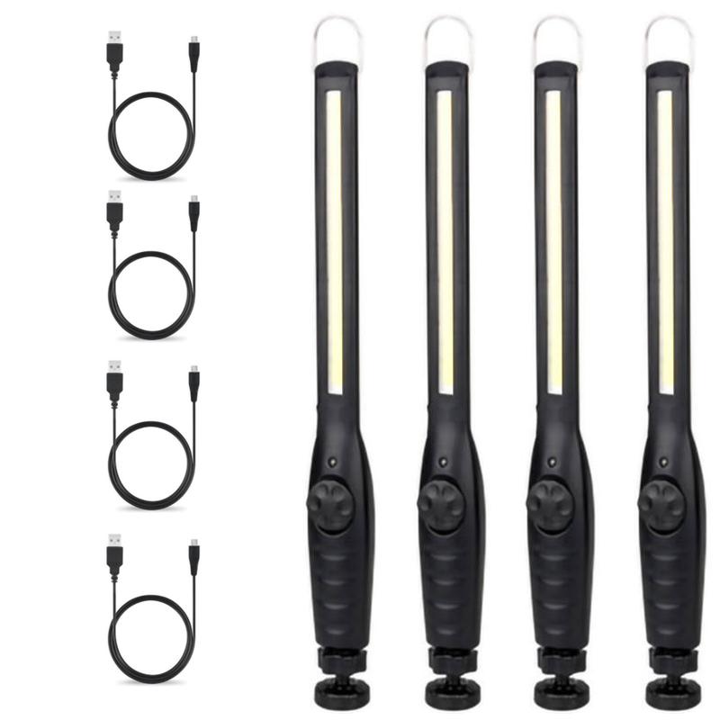 COB Work Light Rechargeable LED Work Lamp With Magnetic Base 360 Rotary Inspection Light For Car Repair Garage Emergency Camping