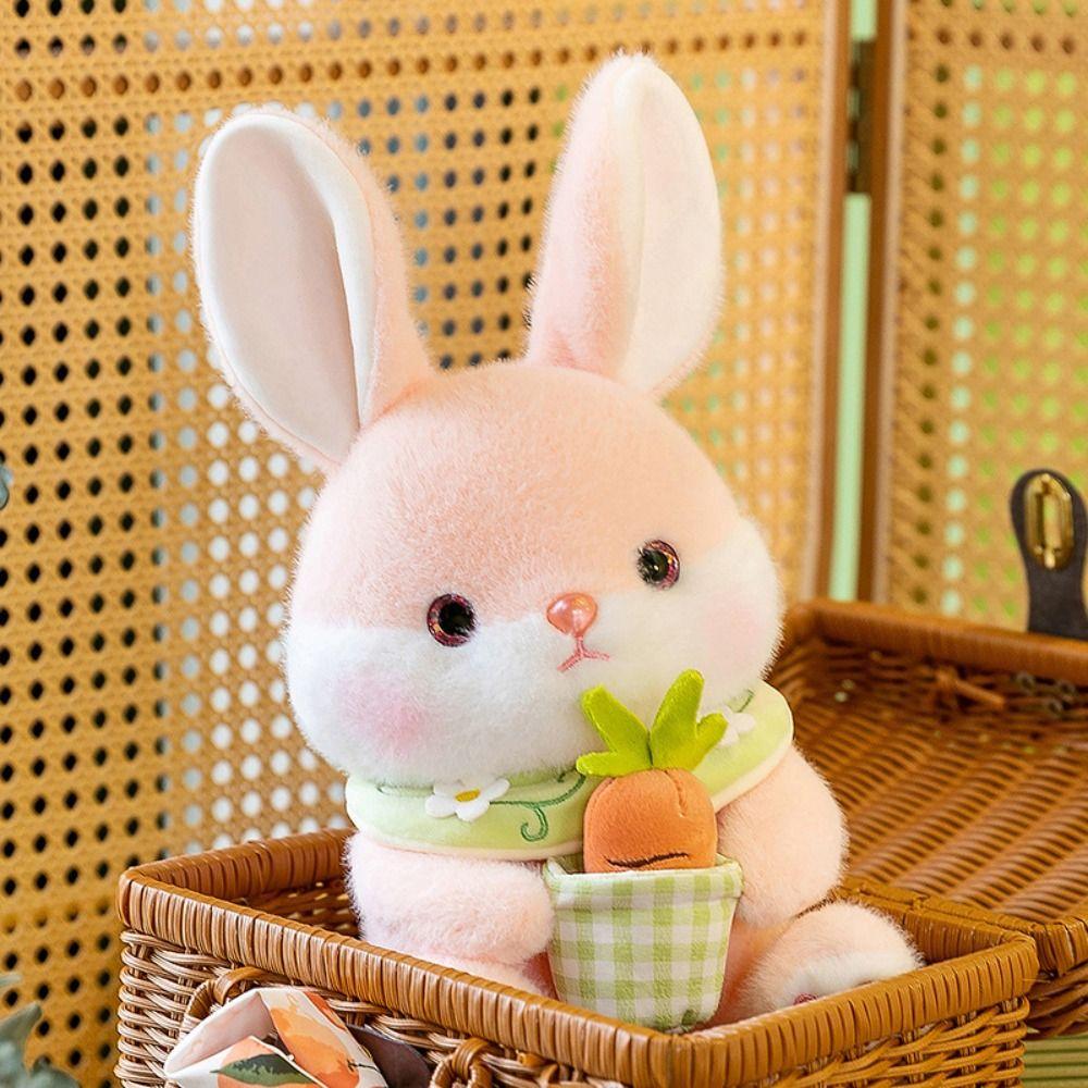 PP Cotton Bunny Animal Plush Doll Soft Adorable Bunny Dolls Carrot Rabbit Plush Toys  Kids Gifts