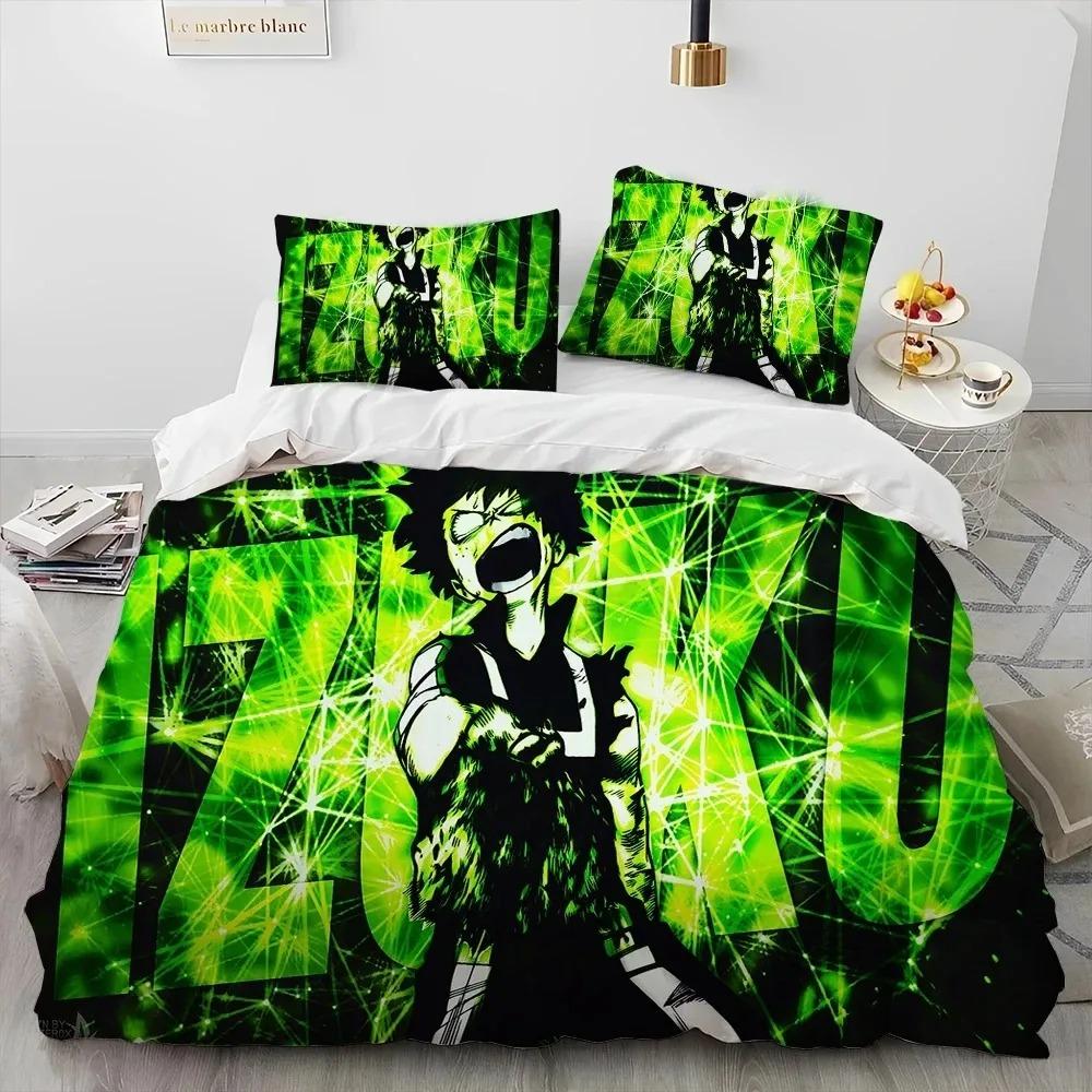 Anime My Hero Academia Izu Deku Bedding Collection Boys Girls Twin Queen Size Duvet Cover Pillowcase Bed Boys Adult