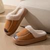 2025 new wool cotton slippers home thickened non-slip couple cotton slippers winter plush cotton slippers