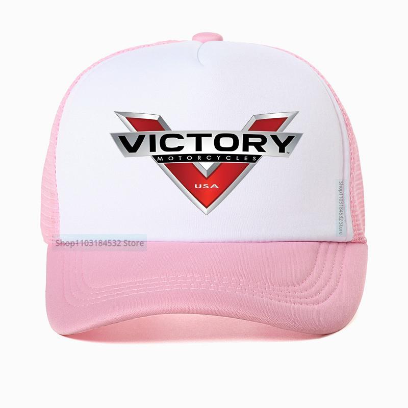 Victory Motorcycle Basebollkeps utomhussporter justerbar keps Sommar sval nät andningsbar keps racinghatt