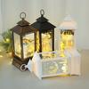 Bedside Lamp Soft Exquisite Pattern Retro Lighting Battery-operated Style with Hanging Loop Electric