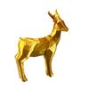Christmas Reindeer Figurine 3D Printed Standing Deer Statues Small White/Gold Elk Sculpture for Fireplace Entryway Shelves Home Office
