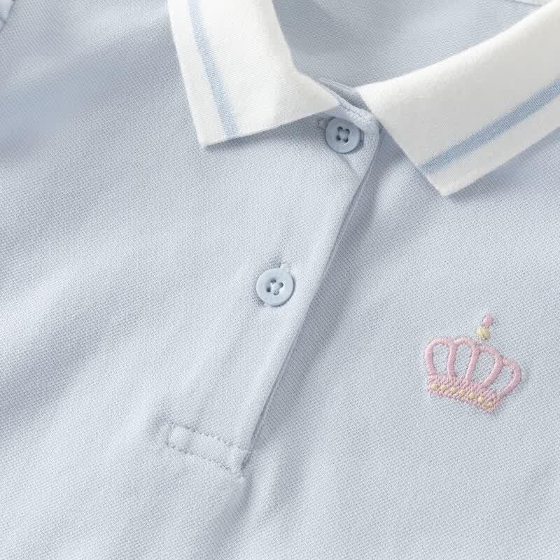 DAVE&BELLA Girls' Polo Bubble Dress