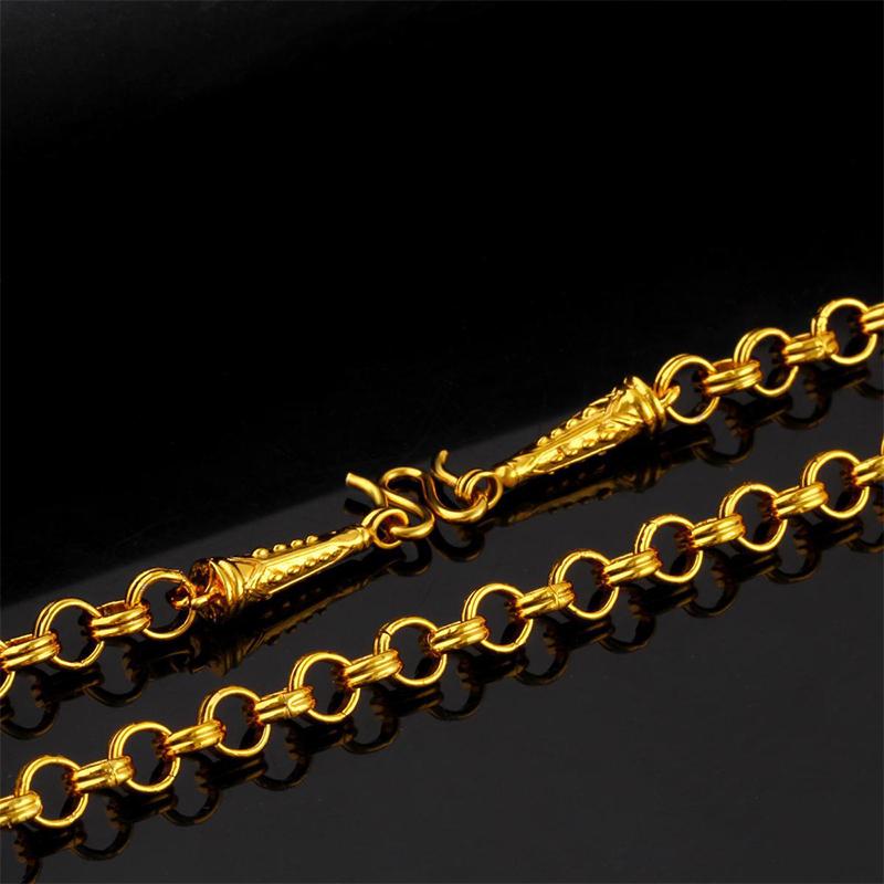 Alloy Gold Plated Snake Bone Necklace Imitation Gold Punk Style Chain for Women Club or Festival Wear