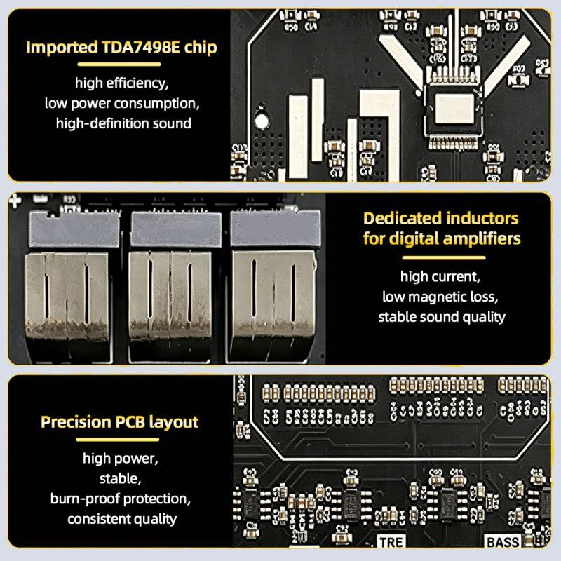 ZK-HT21 160W*2+220W 2.1 Channel Wireless Audio Amplifier Board TDA7498E Wireless Digital Power Amplifier Board