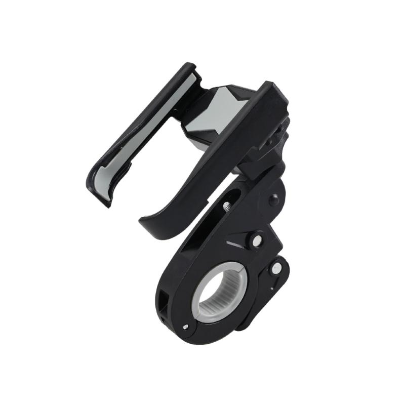 Adjustable Bike Phone Holder Adjustable Bike Phone Mount Stand Scooter Phone Clip Motorcycles Handlebars Phone Clamps светло-серый