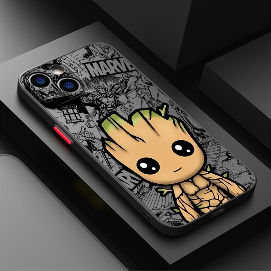 Marvels Spider-Man Groot Rückseite Handyhülle Case für iPhone 17 Pro Max XS XR 16 Plus 7 8 SE Air 11 17e 15 14 13 Mini 12