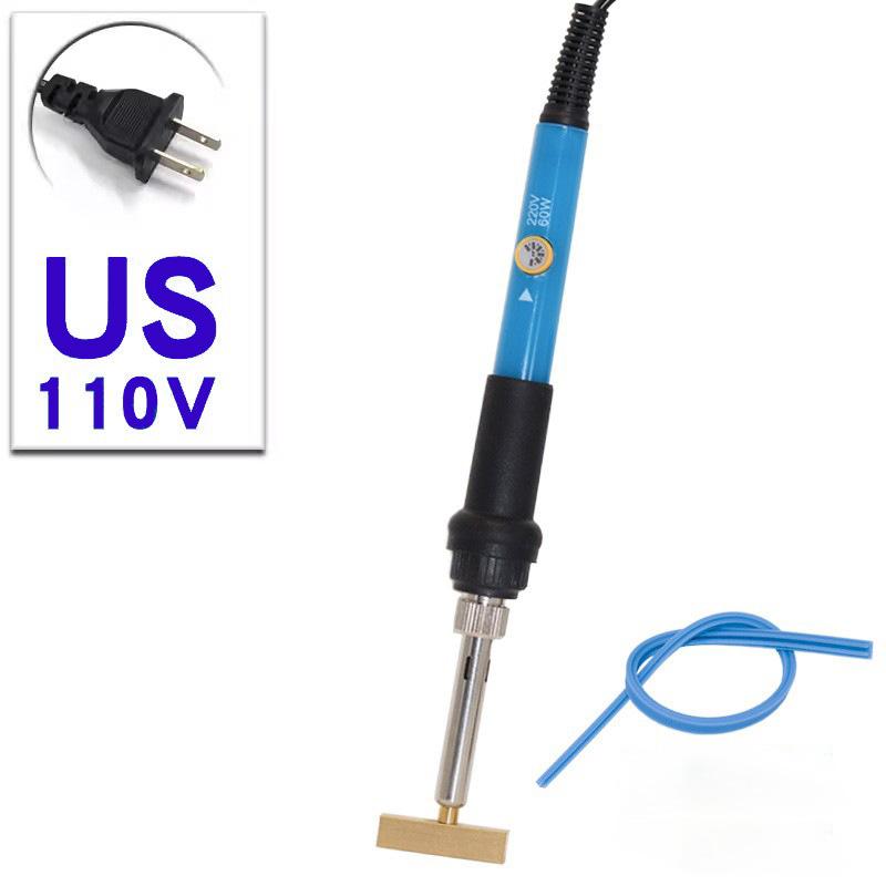 New 60W T-shaped Soldering Iron Tips Solder Tip with Free Hot Press Rubber Strip for LCD Screen Flex Cable Repair