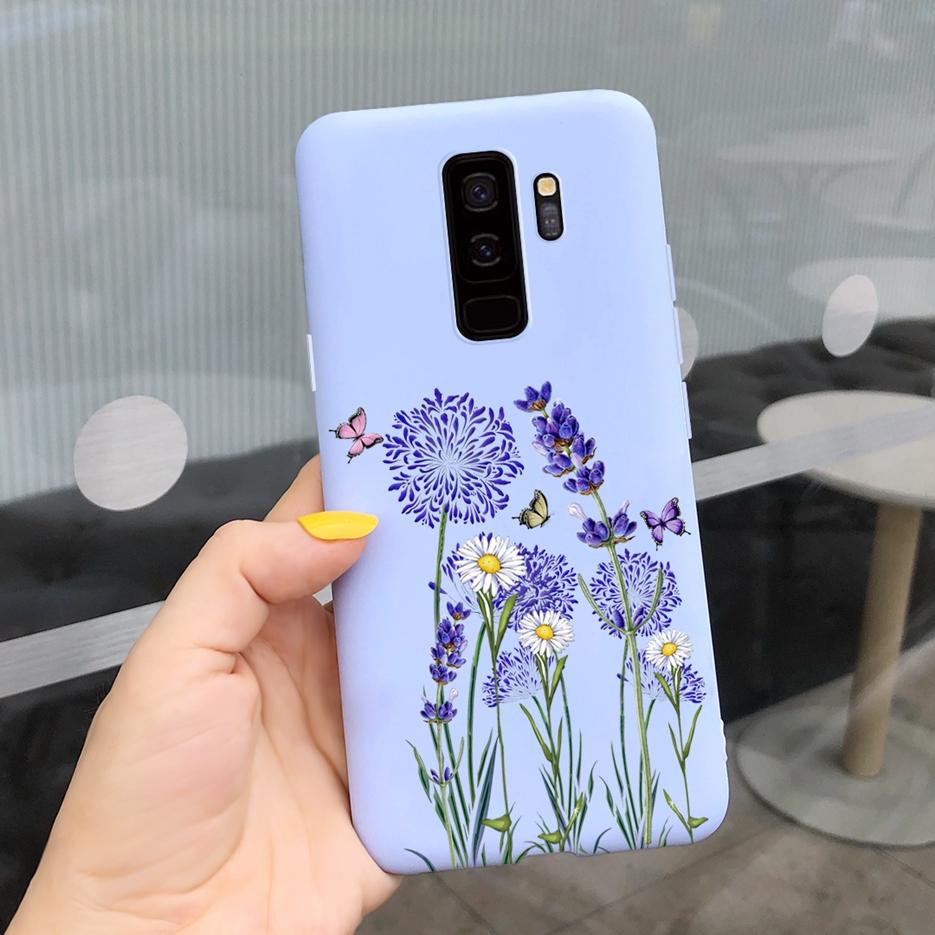 For Samsung Galaxy S9 Plus Case S9+ G965F Cute Candy Painted Fundas Matte Cover For Samsung S9 S9+ S 9 Plus Phone Case Soft Bags