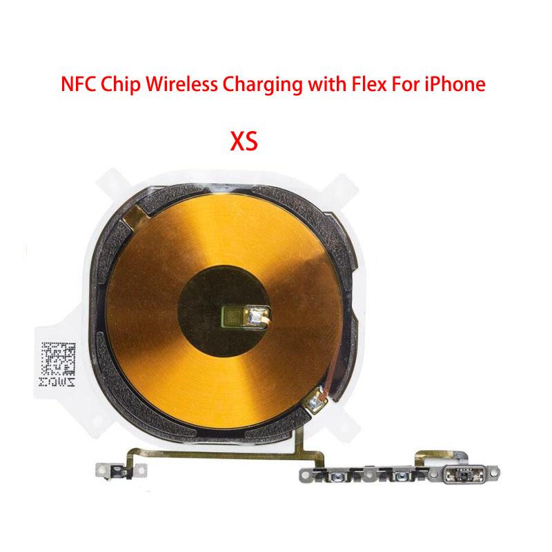 Chip cewki ładowania bezprzewodowego NFC z taśmą głośności Do iPhone 11 Pro Max 12 13 14 X XS XR Panel ładowarki Naklejka