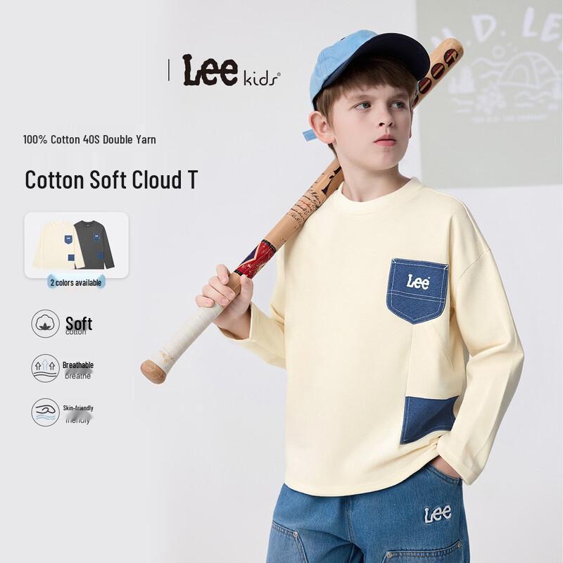 

Lee Kids High Cotton Drop Shoulder Long Sleeve T-shirt 120