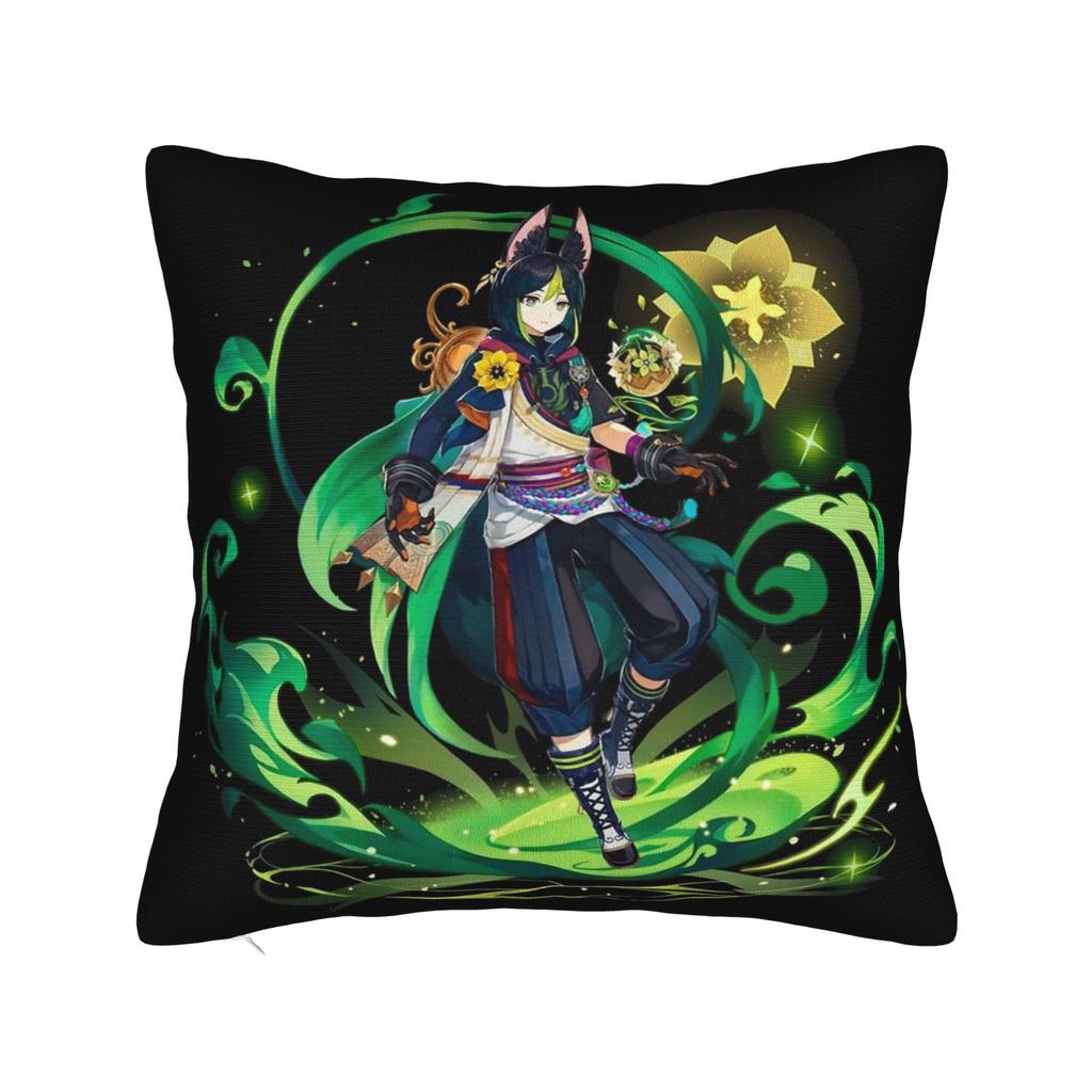 Genshin Impact Collei Wish Gacha Pillowcase Printing Polyester Cushion Cover Decorative Splash Art Throw Pillow Case Cover Home