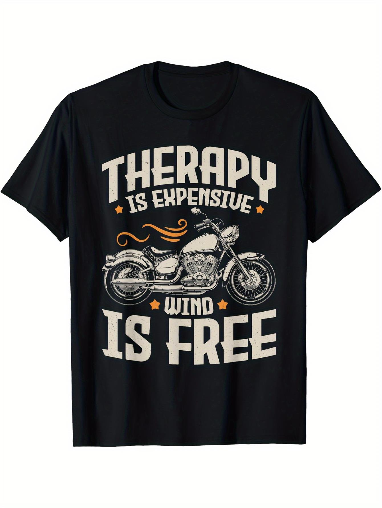 Men S Motorcycle T-Shirt | Featuring Motorcycle And Davidson Logos L
