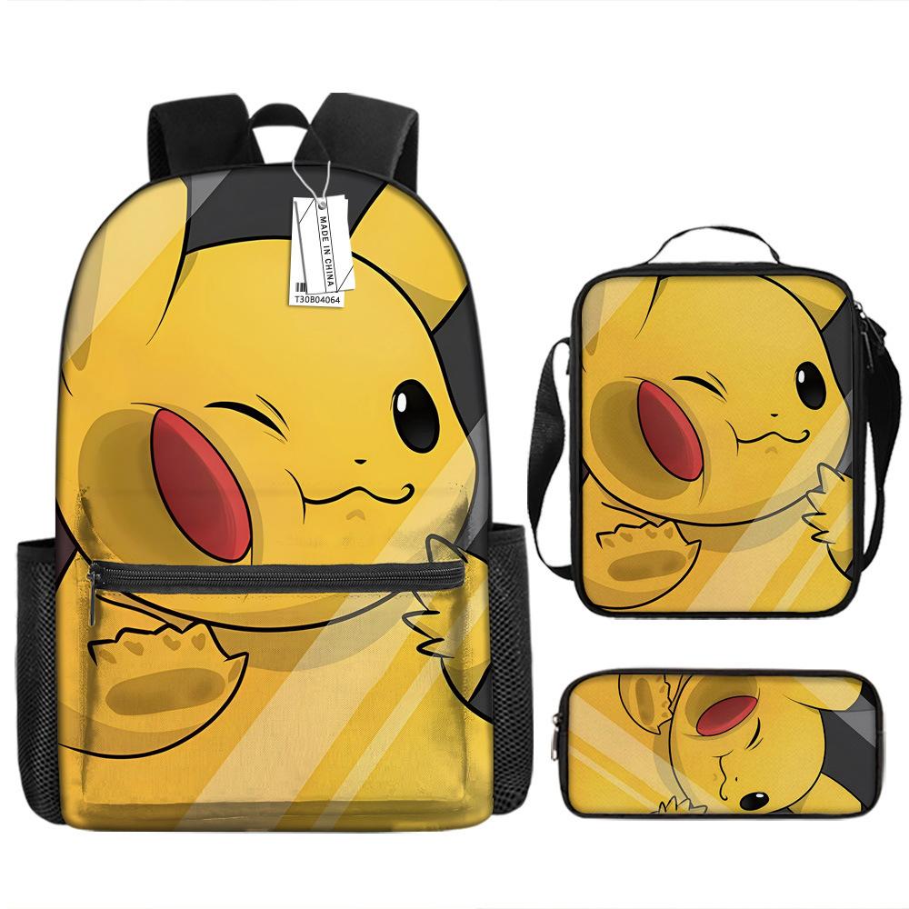 School Season Student Schoolbag Pokémon Pokémon Backpack Cartoon Satchel Pencil Case