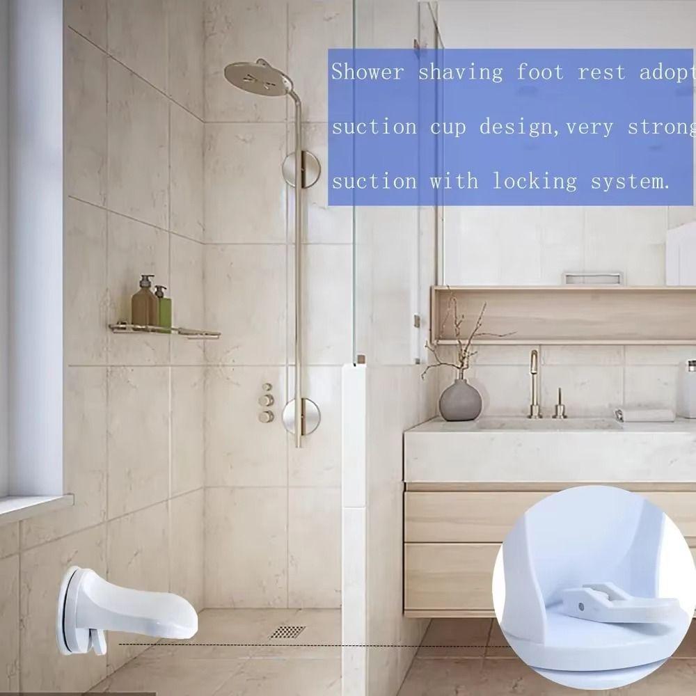 Suction Cup Shaving Leg Step Non Slip Leg Shaving Footrest No Drilling Shower Step  Aid