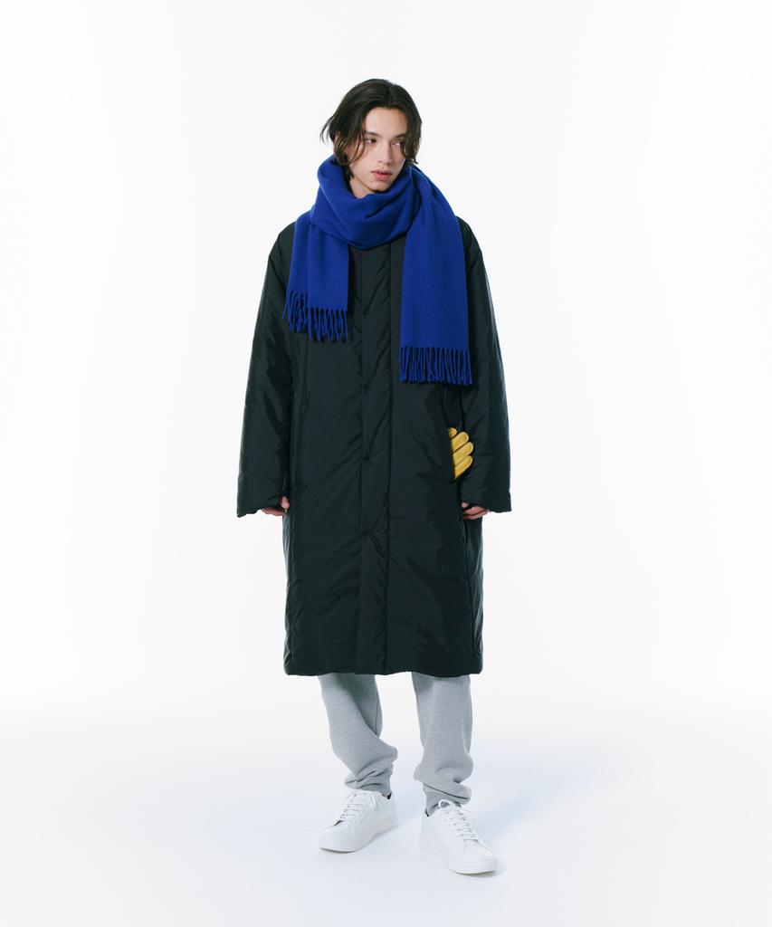 Milacode Over Fit Down Coat (Duck Down) (Black)