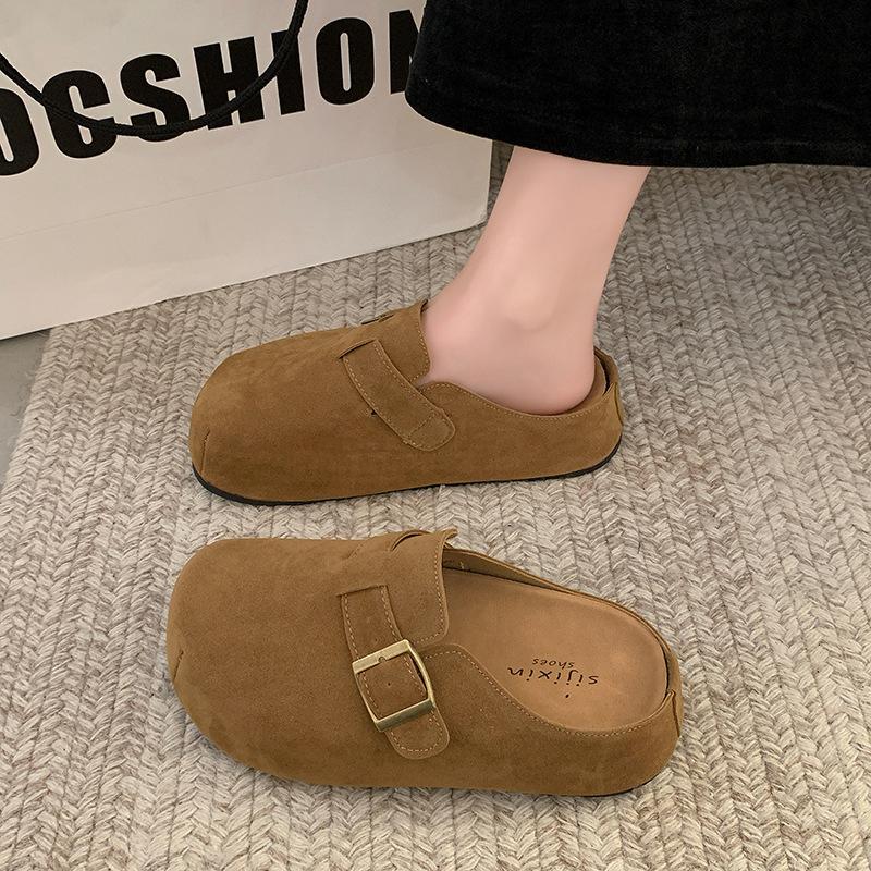 

Kapibala Boken обувь женская обувь 2025 весна и лето новые манго платформа сумка голова полутапочки одна педаль одиночные туфли 40 верблюд