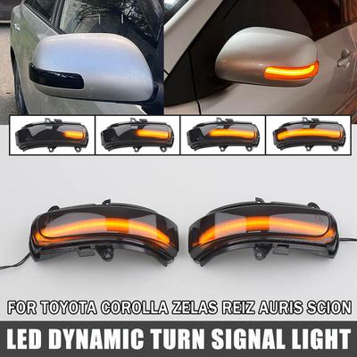 Dynamic Blinker LED Turn Signal Light Indicator Side Mirror Lamp For Toyota COROLLA ZELAS REIZ AURIS Scion BLADE MARK