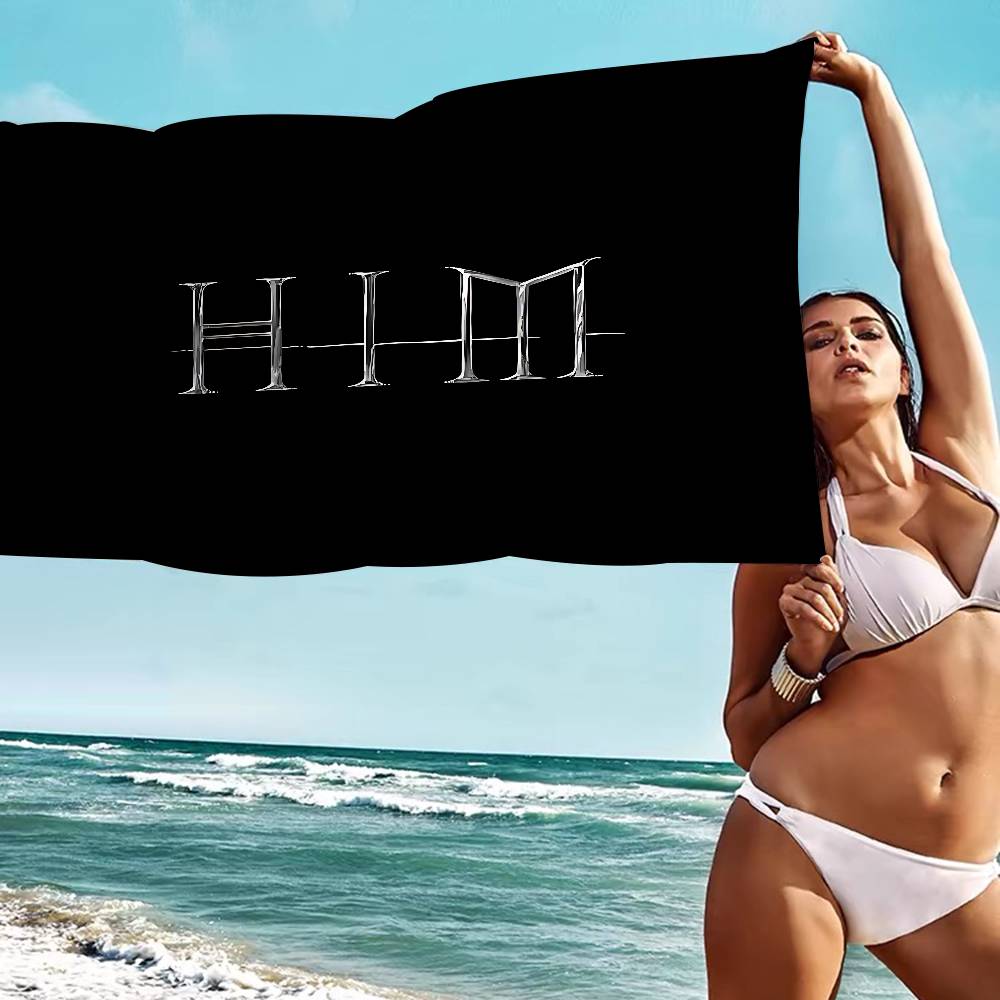 Classic Rock Band H-Him Microfiber Blanket Quick Drying Beach Towels Oversized Printing Super Absorbent Pool Towel Blanket