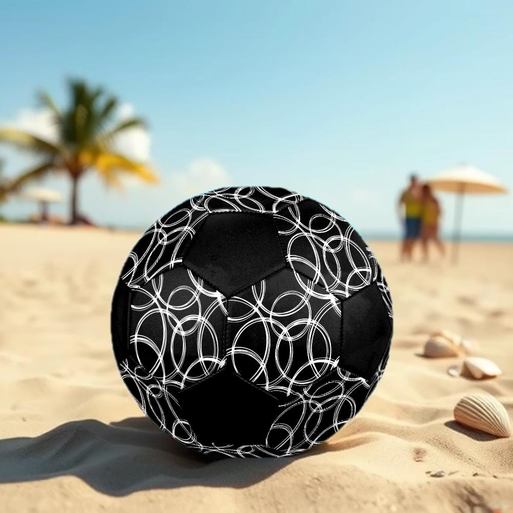 1pc Abstract Circular Durable Soccer Ball/Football, Size 5, Perfect for Training, Entertainment And Competition,Gift yy26060640