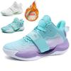 New Velvet Cotton Shoes Running Sports Casual Basketball Shoes Men's High Elastic Boots Student Wear-resistant Sports Shoes Women