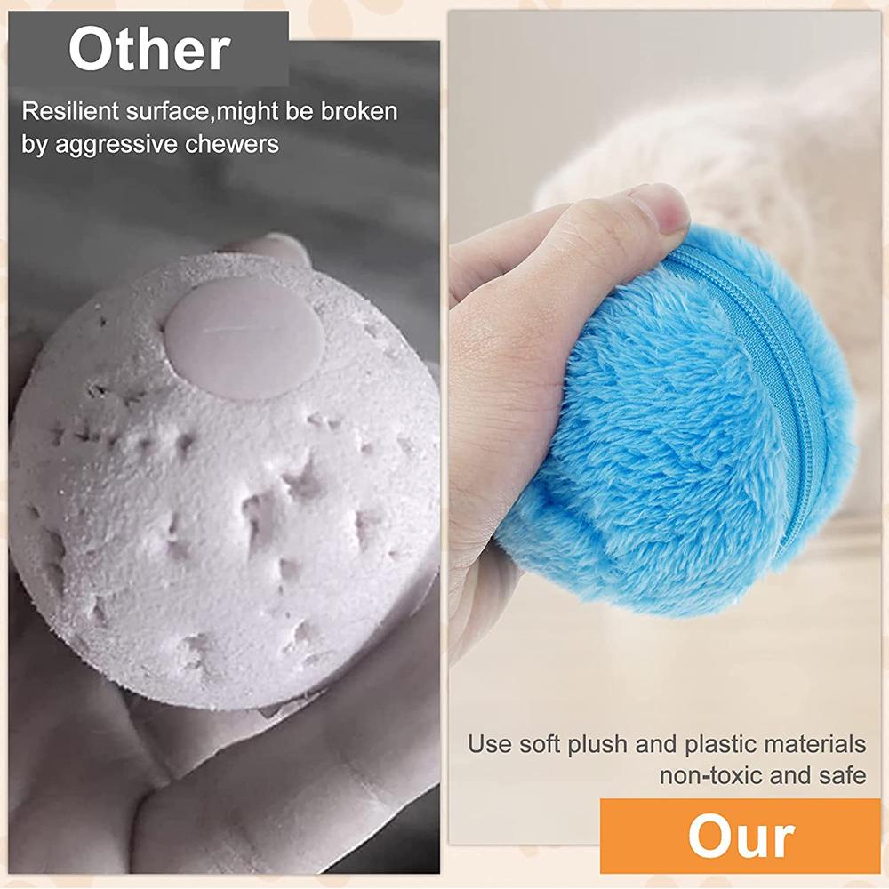 Automatic Rolling Ball for Dogs Cats with 1 Rolling Ball 4 Color Ball Cover