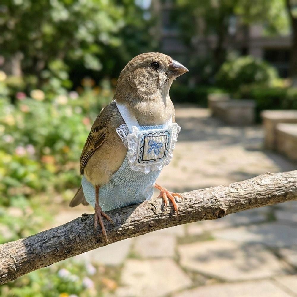Adjustable Pet Parrot Diaper Snap-Closure Bird Vest Safety Parrot Nappy  for Cockatiel Pigeons