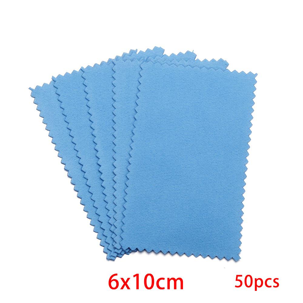 10-50pcs Polish Polishing Cloth Silver Color Cleaning  Polishing Cloth Soft Clean Wipe Wiping Cloth For Silver Gold Jewelry Tool