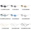 Oval Retro Sunglasses Lightweight Small Frame Metal Sun glasses Metal Frame Eyeglasses Water-Resistant Fashion Outfit Cycling