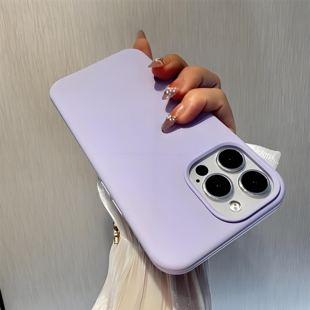 Silicone Phone Case for iPhone 16 15 14 13 12 11 Pro Max XR XS XS Max 7 7Plus Full Protective Cover